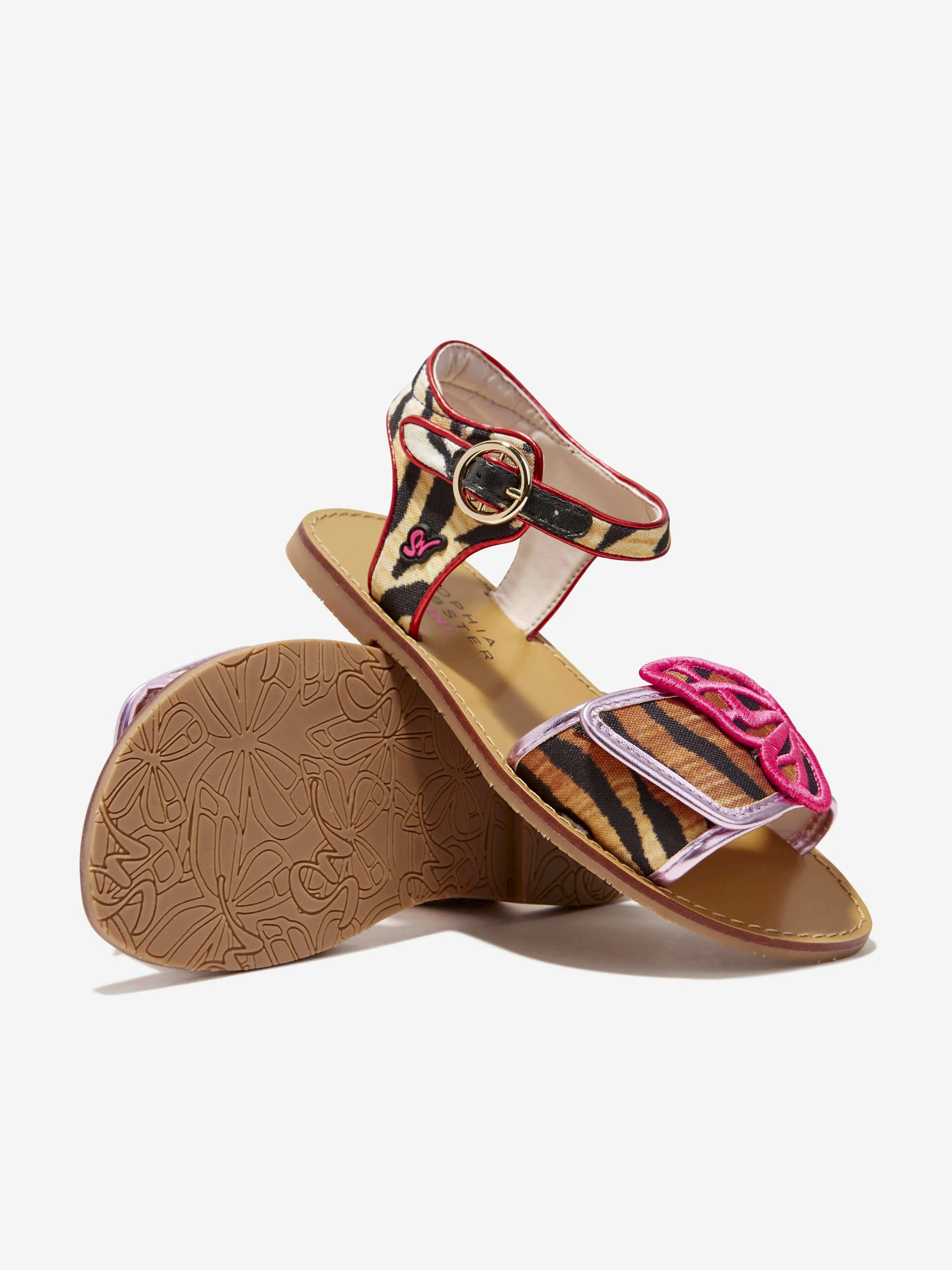 Sophia Webster Girls Tiger Butterfly Sandals