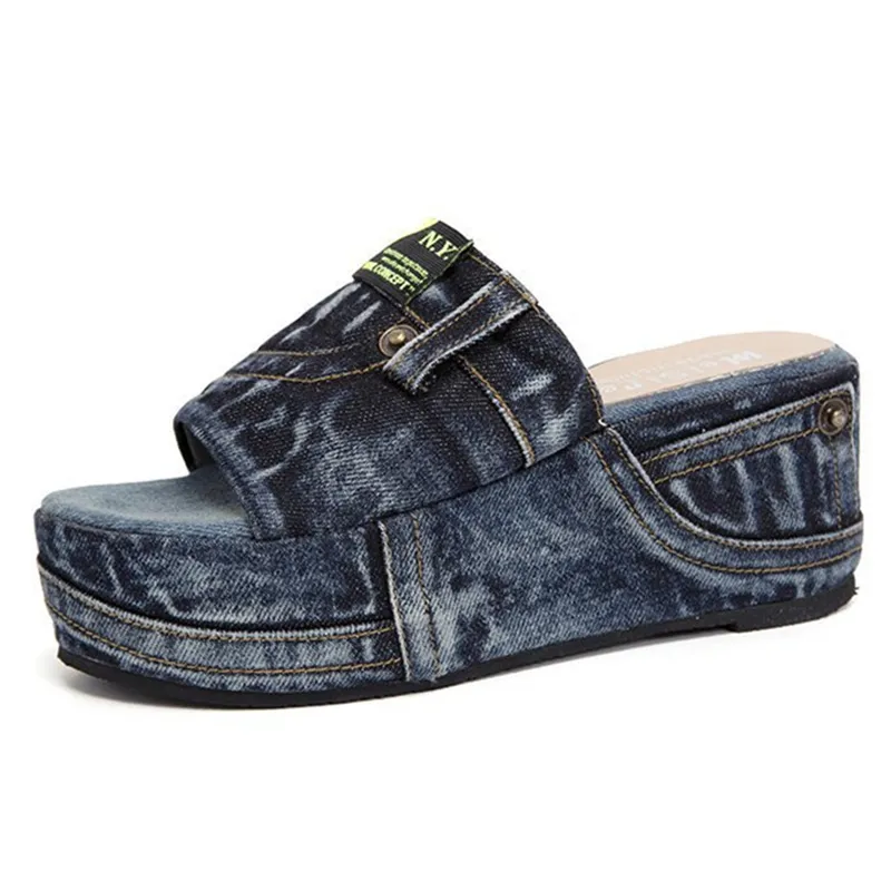 Strex Denim Platform Slides