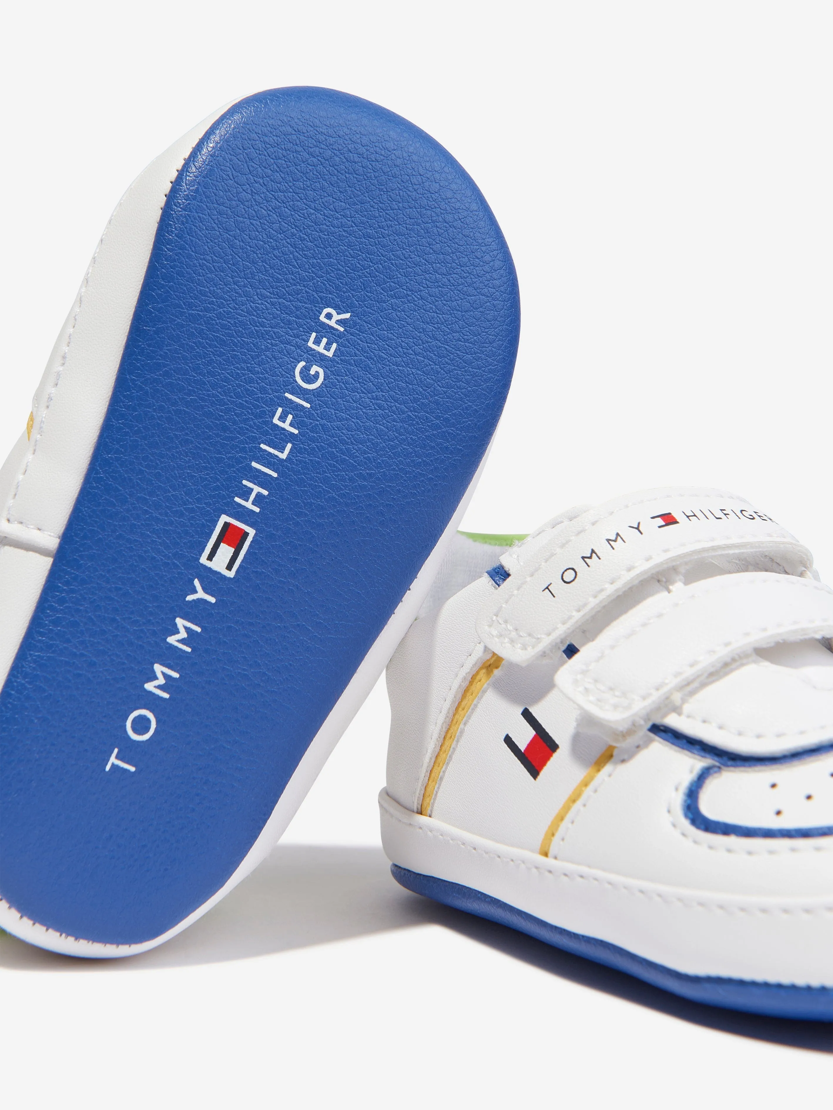 Tommy Hilfiger Baby Boys Velcro Trainers in White