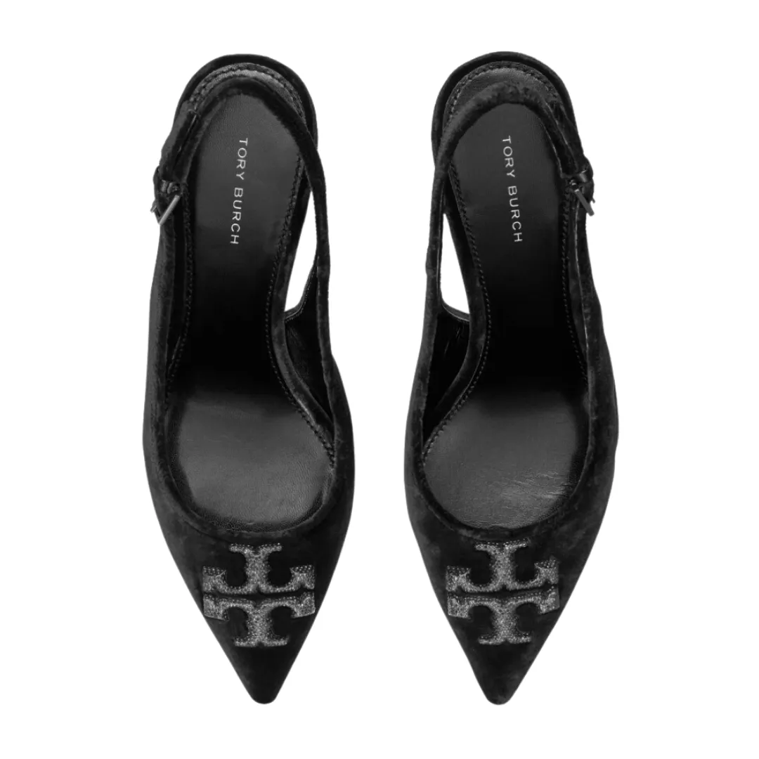 Tory Burch Eleanor Pave Slingback 65mm - Perfect Black