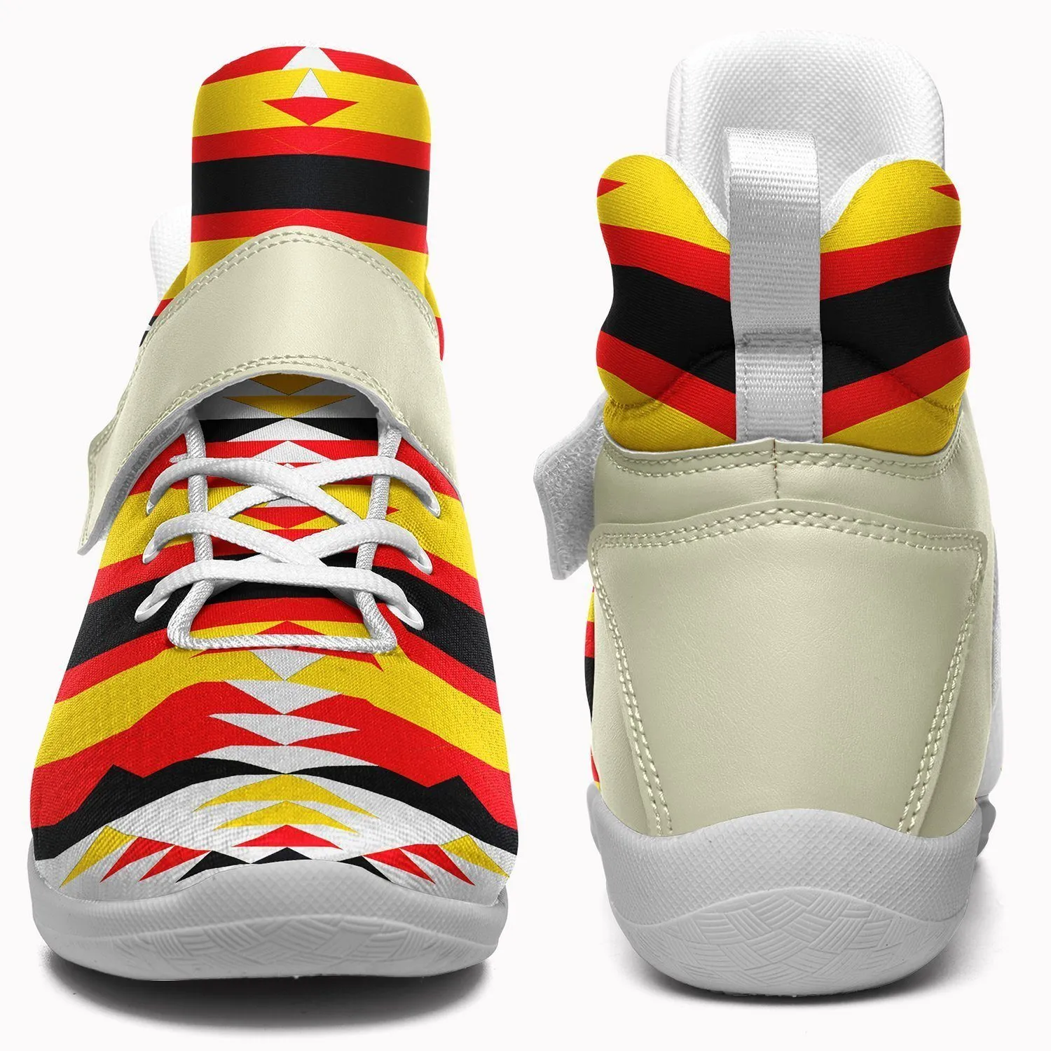 Visions of Peace Directions Ipottaa Basketball / Sport High Top Shoes - White Sole