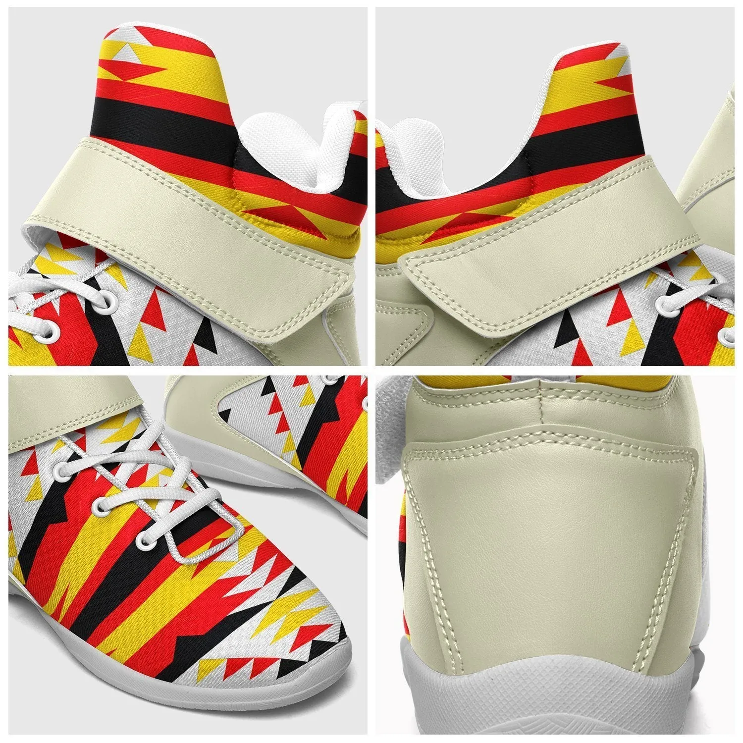 Visions of Peace Directions Ipottaa Basketball / Sport High Top Shoes - White Sole