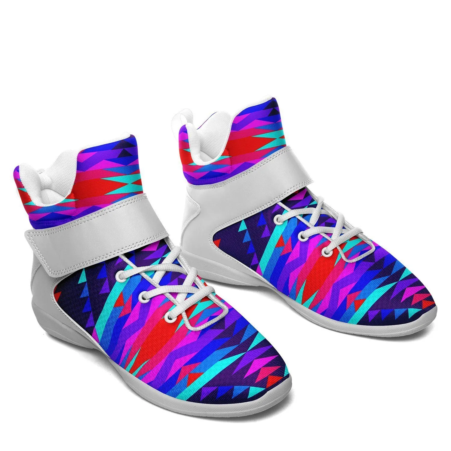 Visions of Peace Ipottaa Basketball / Sport High Top Shoes - White Sole