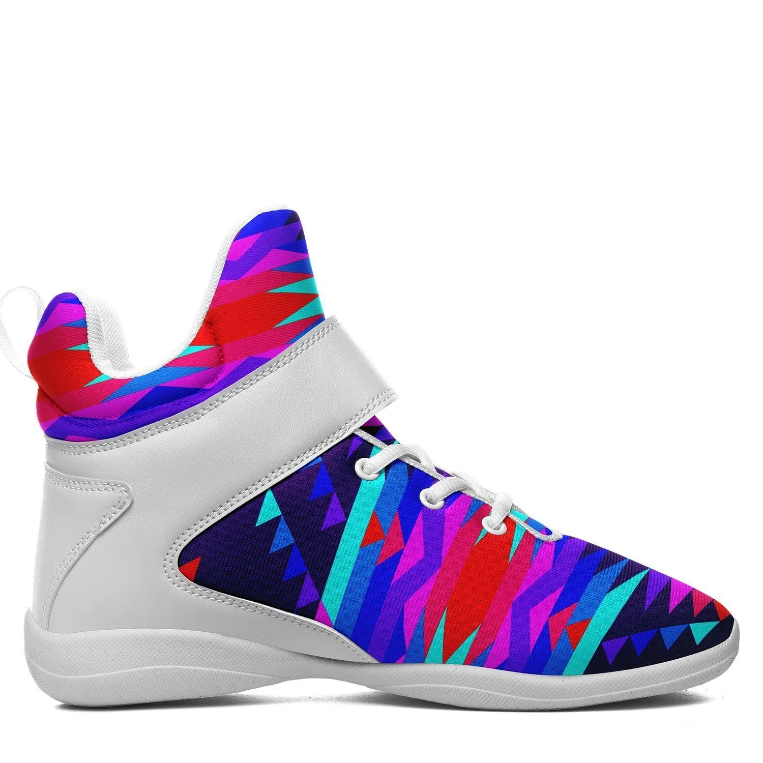 Visions of Peace Ipottaa Basketball / Sport High Top Shoes - White Sole