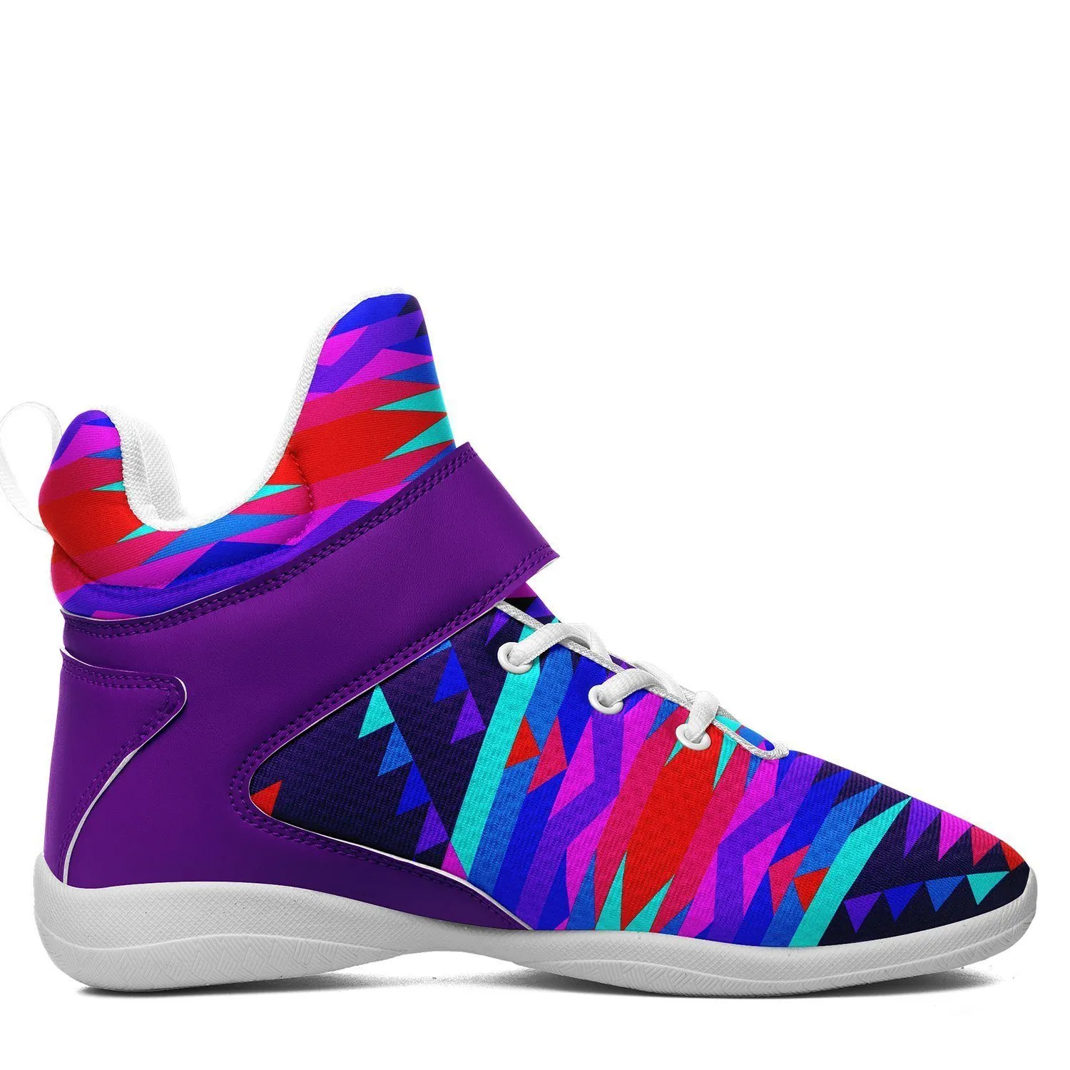 Visions of Peace Ipottaa Basketball / Sport High Top Shoes - White Sole