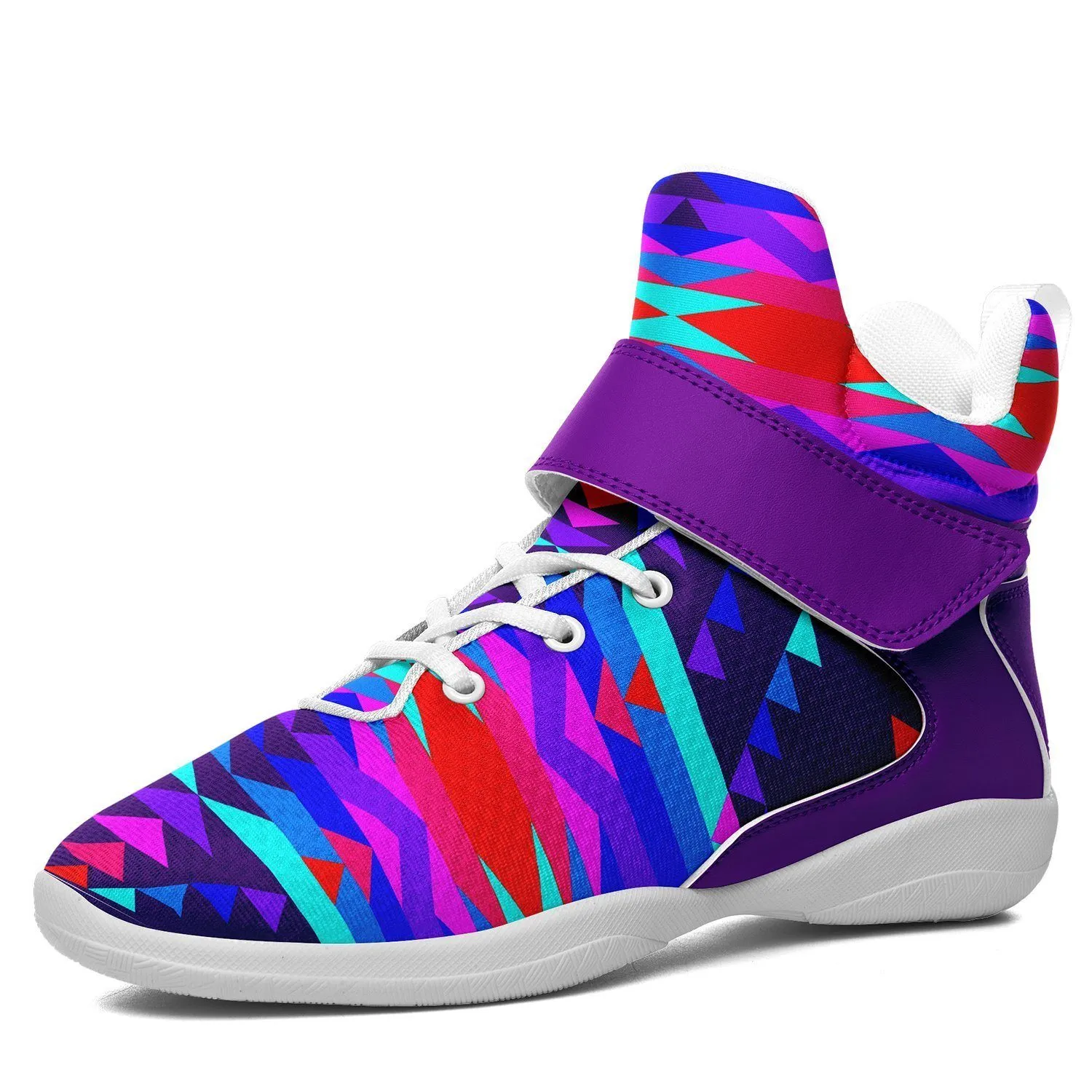 Visions of Peace Ipottaa Basketball / Sport High Top Shoes - White Sole