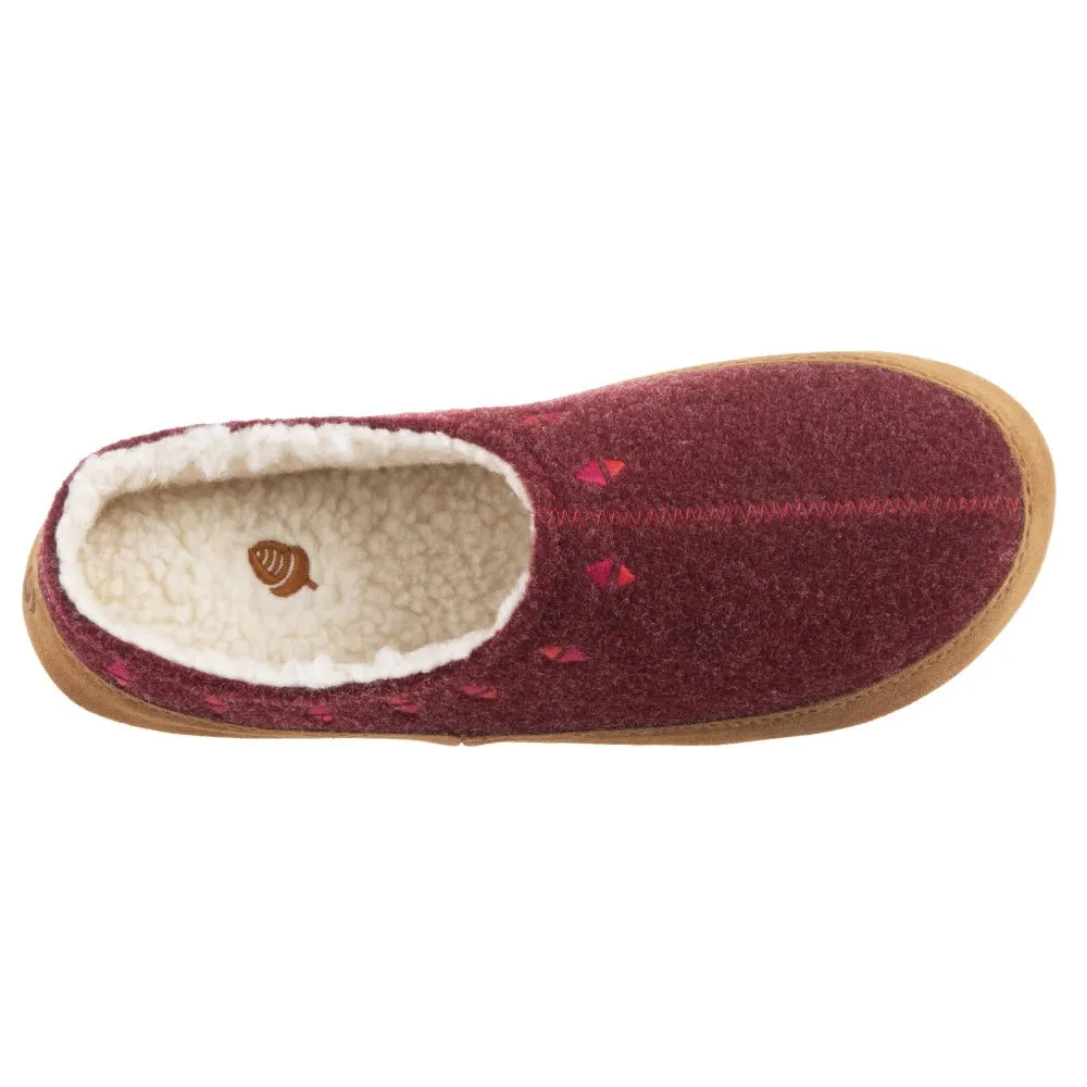 Women's Geo Embroidered Clog Slipper with Cloud Cushion® Comfort