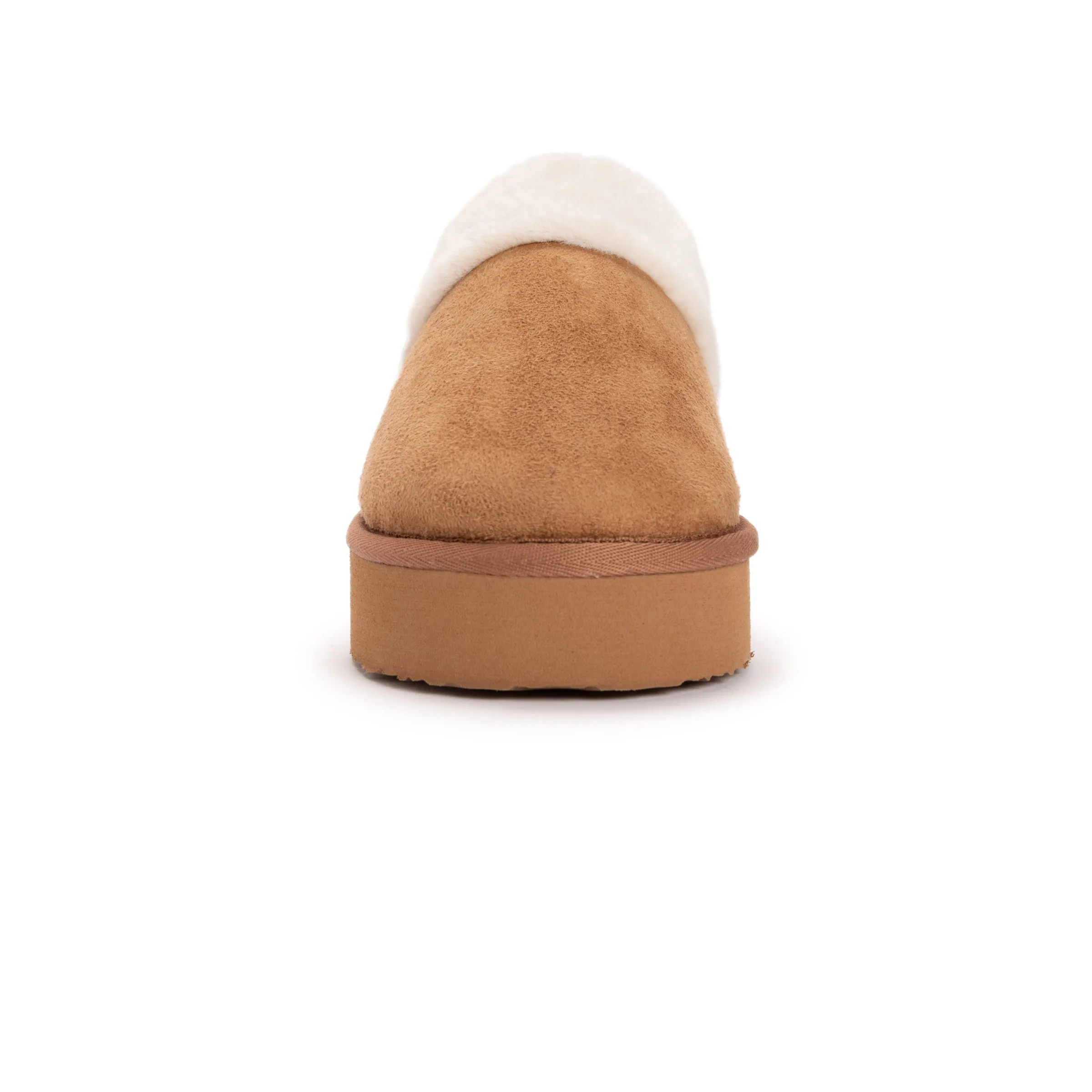 Women's Microsuede Platform Scuff Slipper