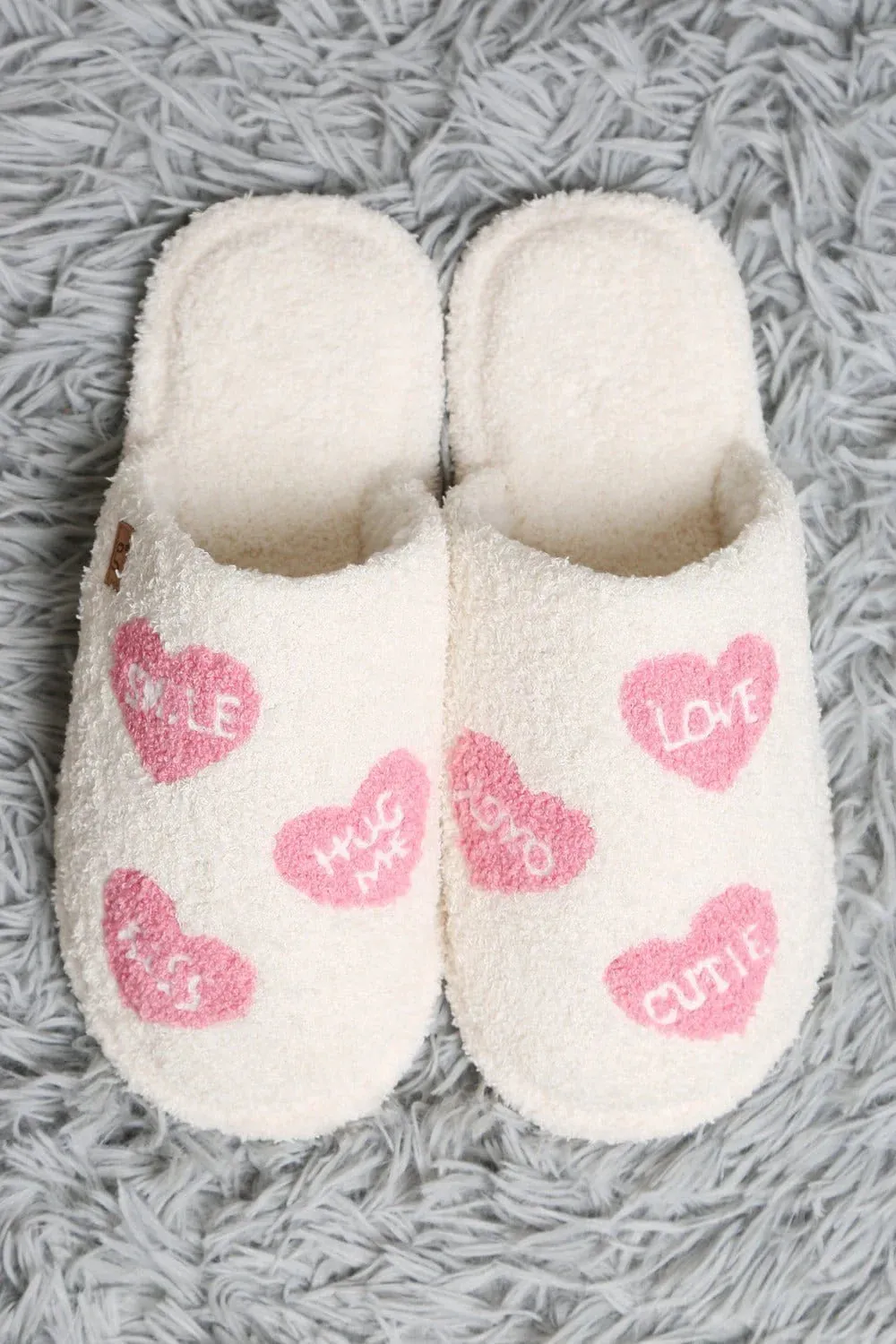 Women's Super Lux Love Heart Slippers jcl6113 two sizes