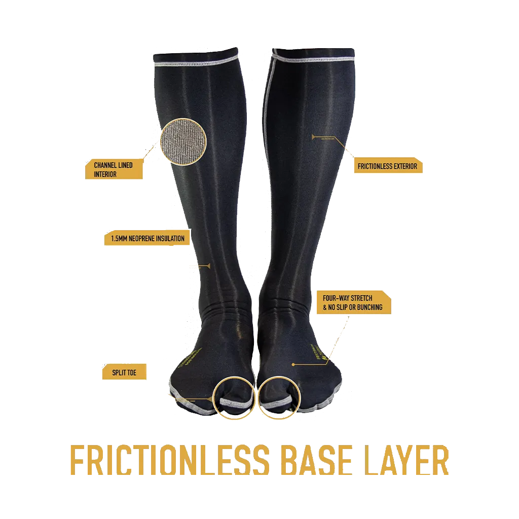 Worn Frictionless Thermals 1.5mm Split Toe Socks