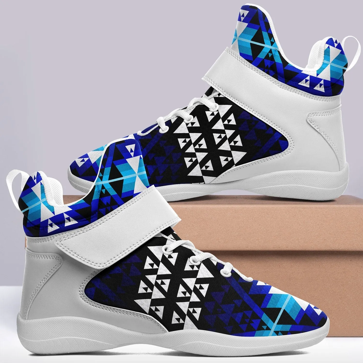 Writing on Stone Night Watch Ipottaa Basketball / Sport High Top Shoes